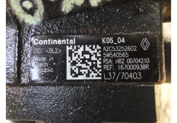 Паливний насос високого тиску (ТНВД) Renault 1.5 dci, SIEMENS CONTINENTAL, EURO 5, A2C53252602, 5WS40565, 8200704210, 167000938R